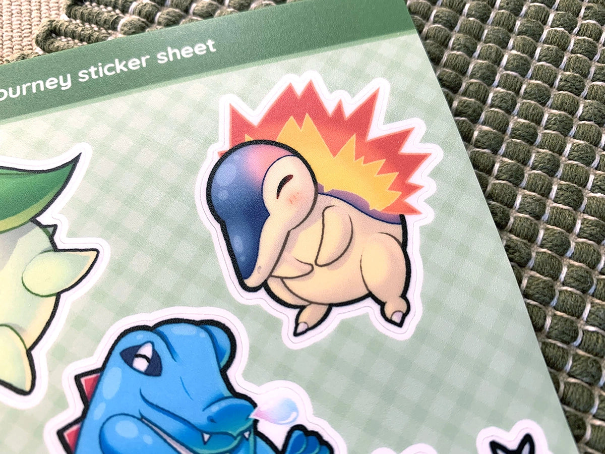 Johto Journey Sticker Sheet
