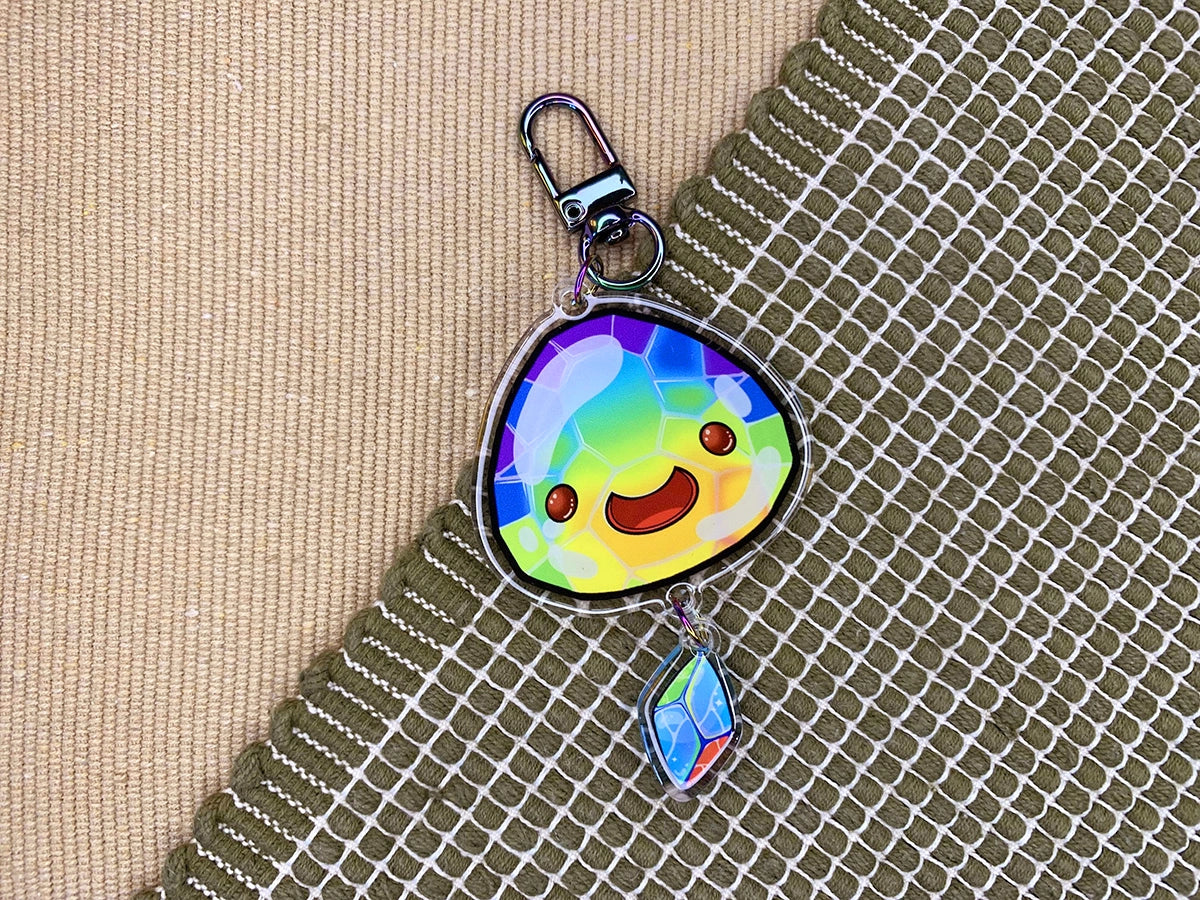 Mosaic Slime Acrylic Keyring - Praline Mocha – PralineMocha