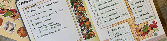 Easy fall journal spreads that will give your bullet journal or planner a warm touch of autumnal magic