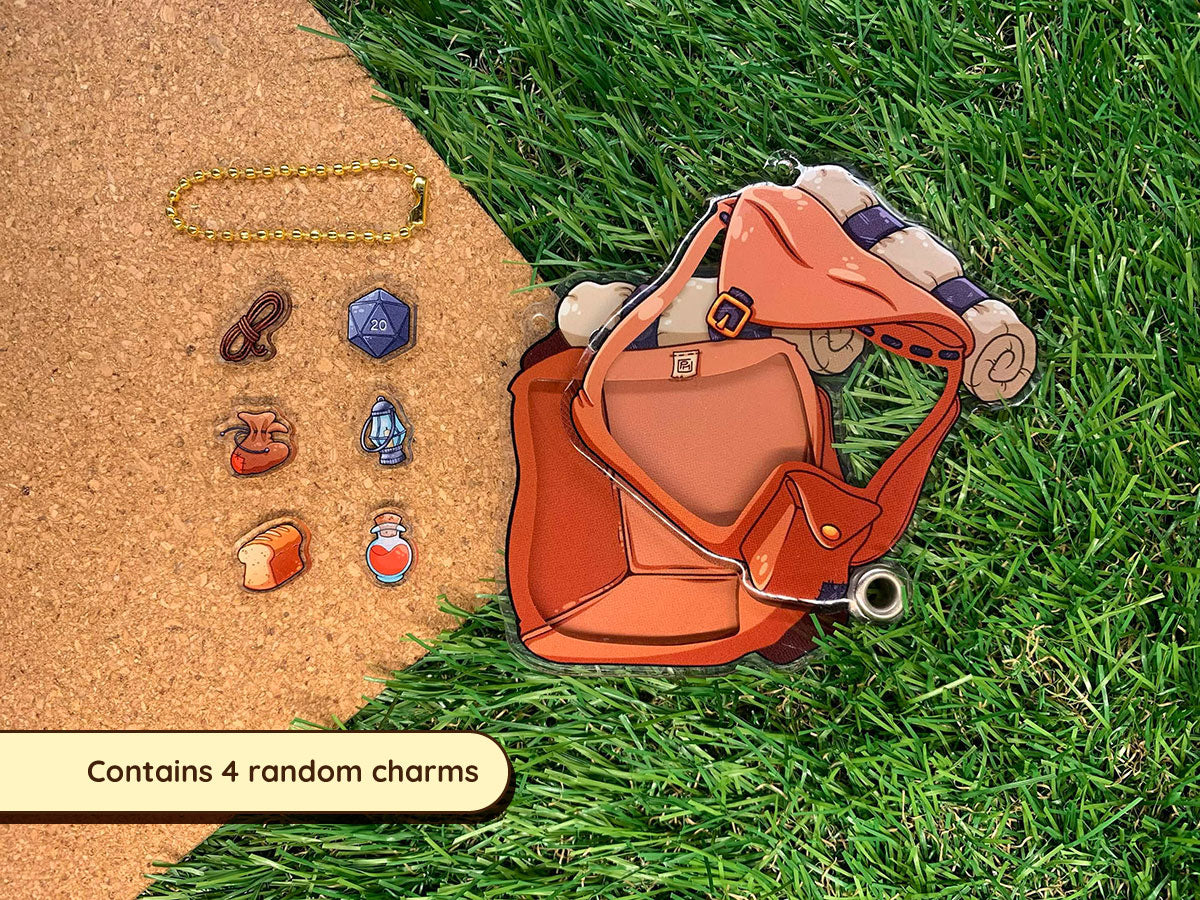Backpack Shaker Charm Keyring