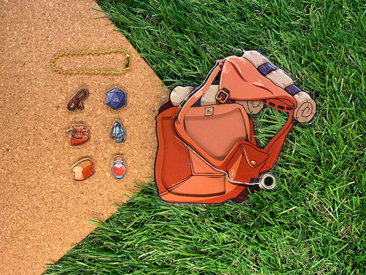 Backpack Shaker Charm Keyring