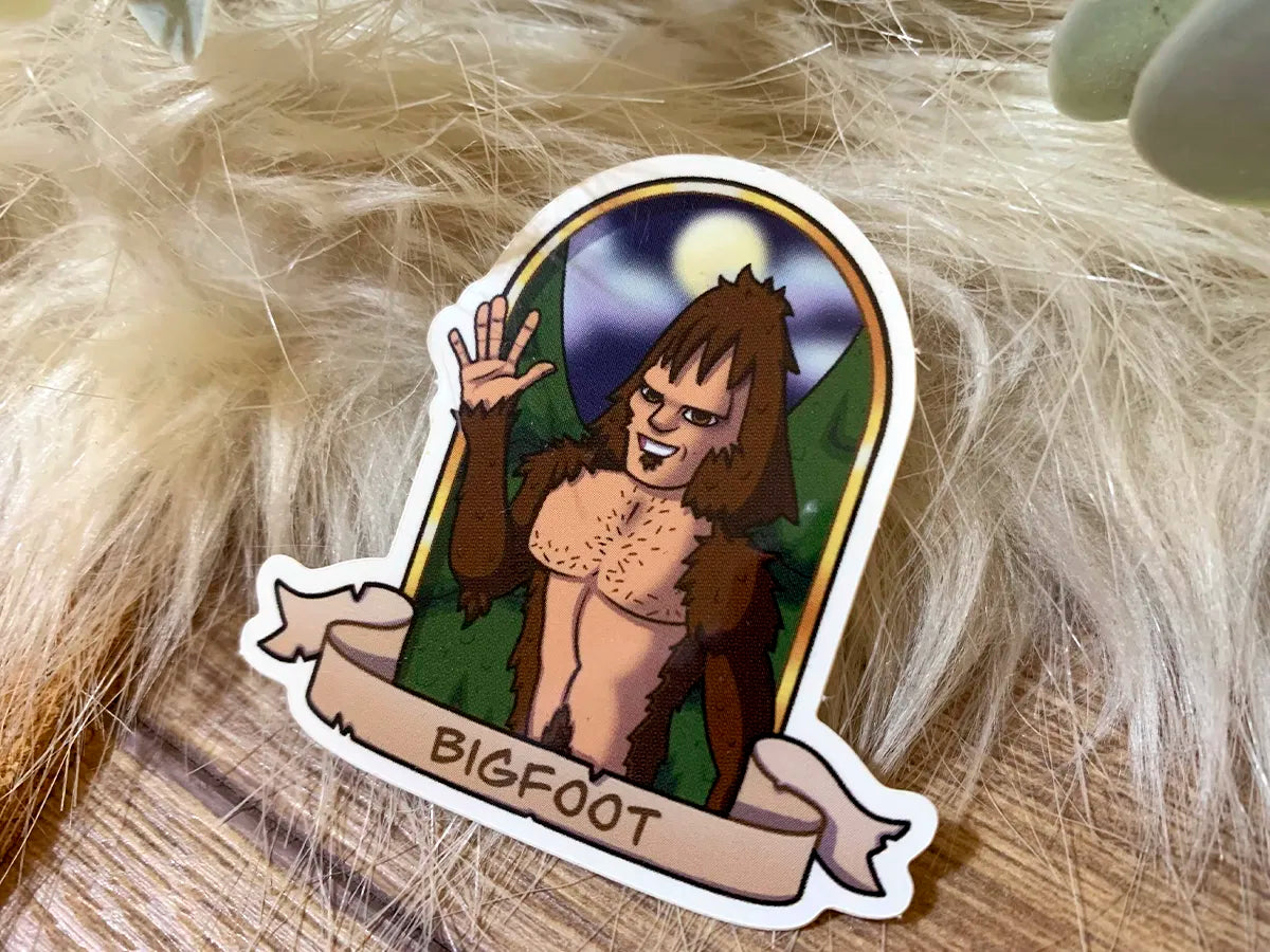 Cute Bigfoot Vinyl Sticker