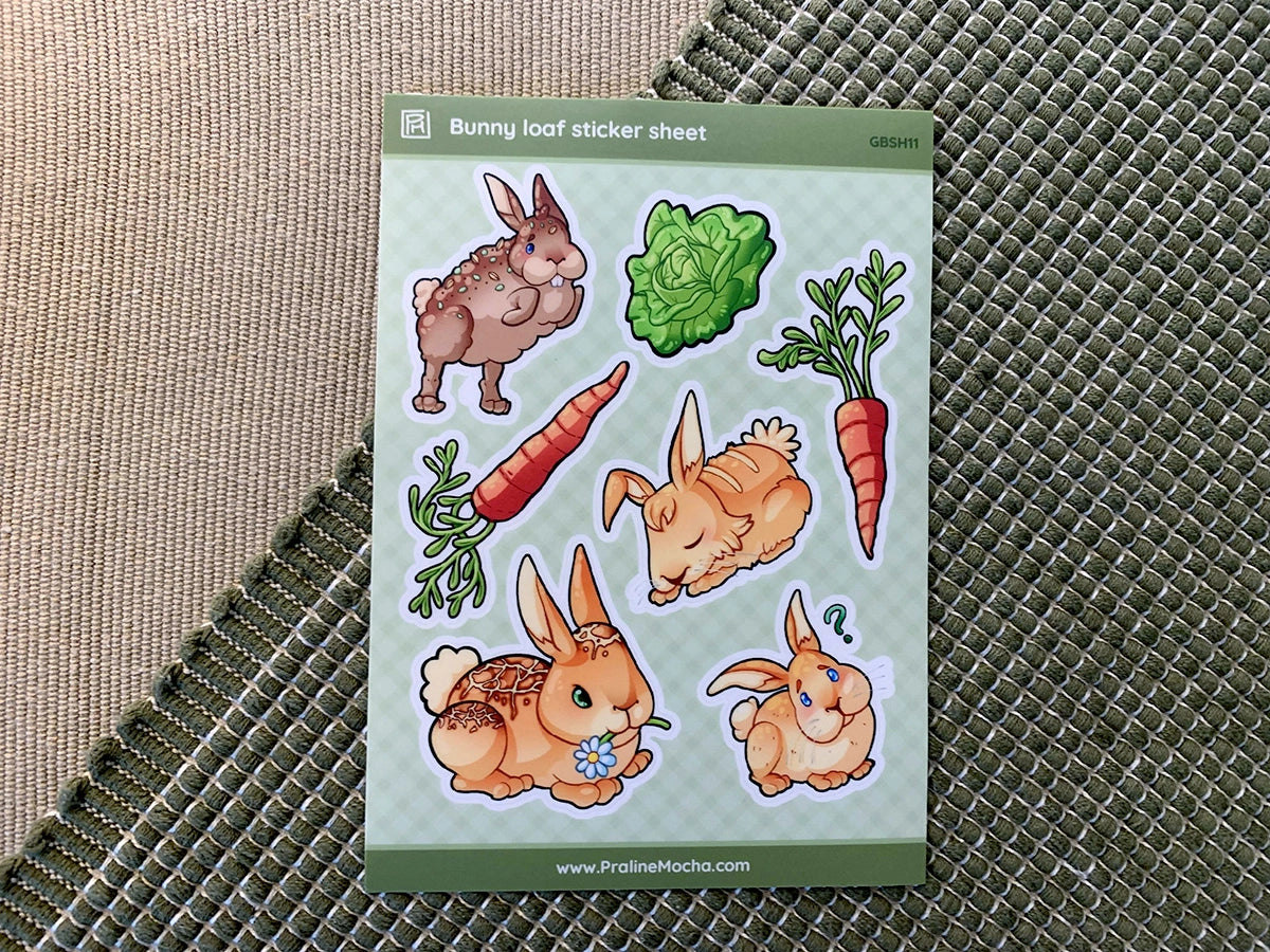 Bunny Loaf Sticker Sheet