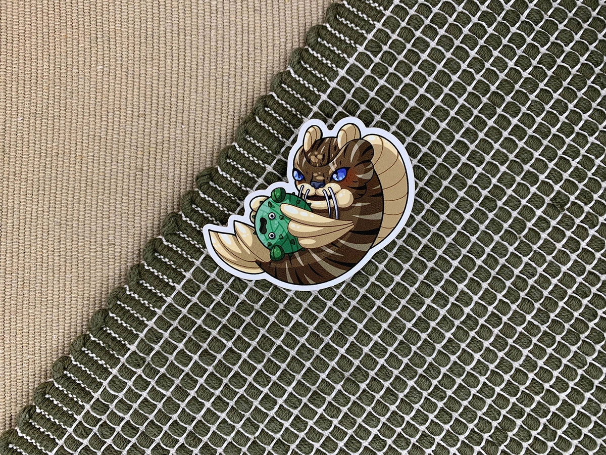 Tabby Catfish Vinyl Sticker