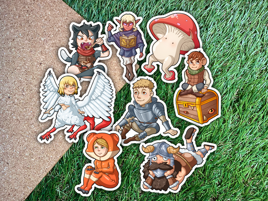 Delicious in Dungeon Stickers