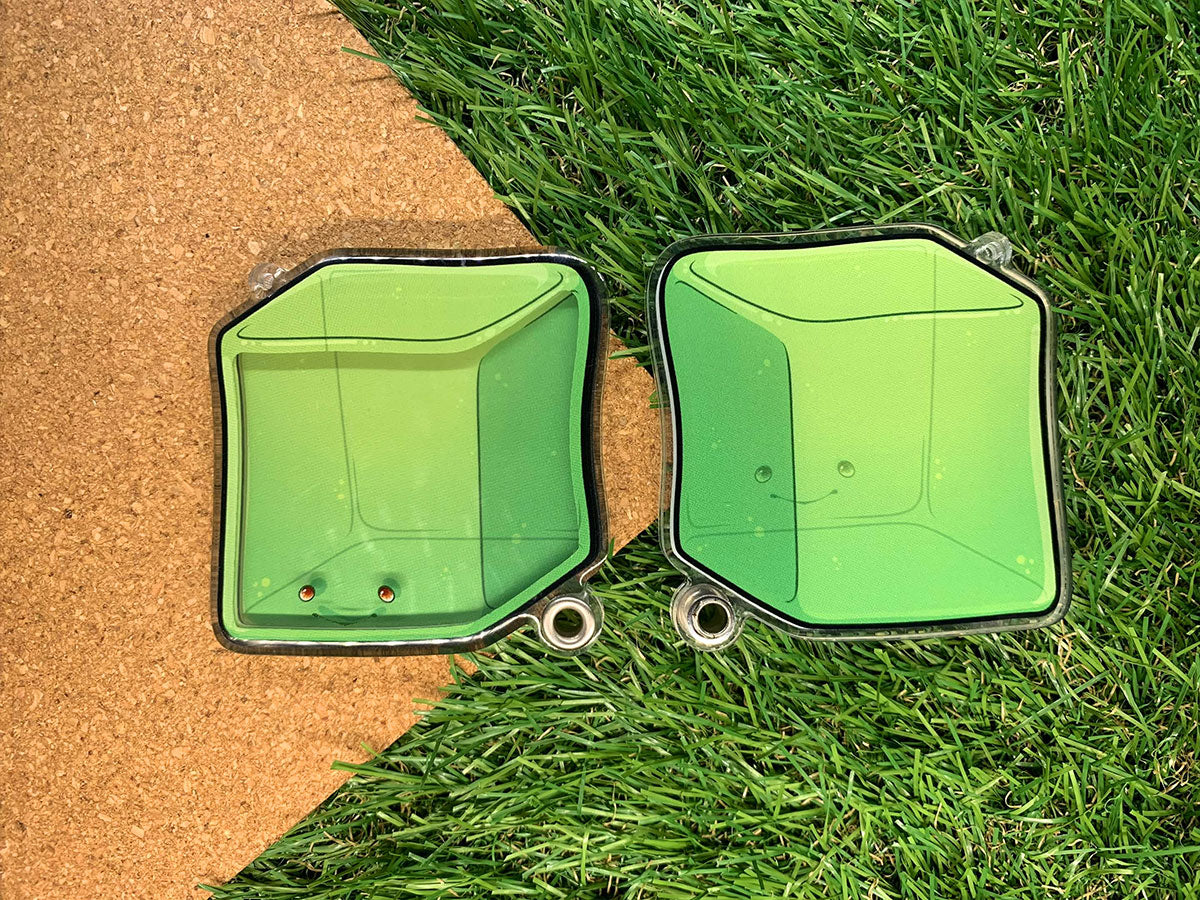 Gelatinous Cube Shaker Charm Keyring