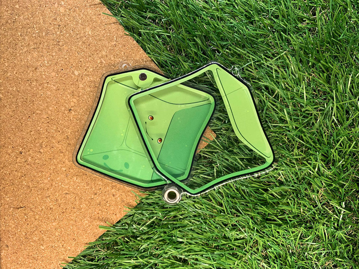 Gelatinous Cube Shaker Charm Keyring