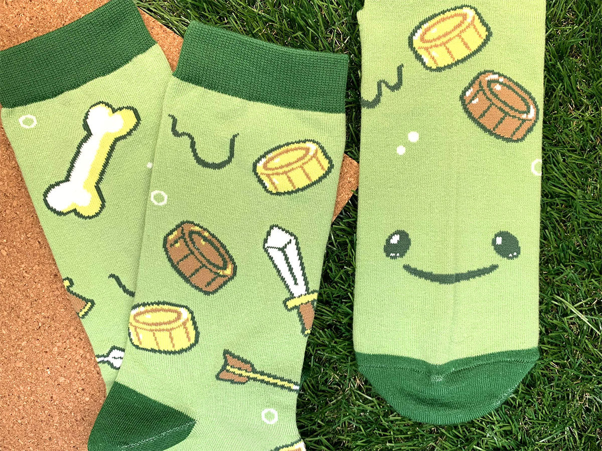 Gelatinous Cube Socks