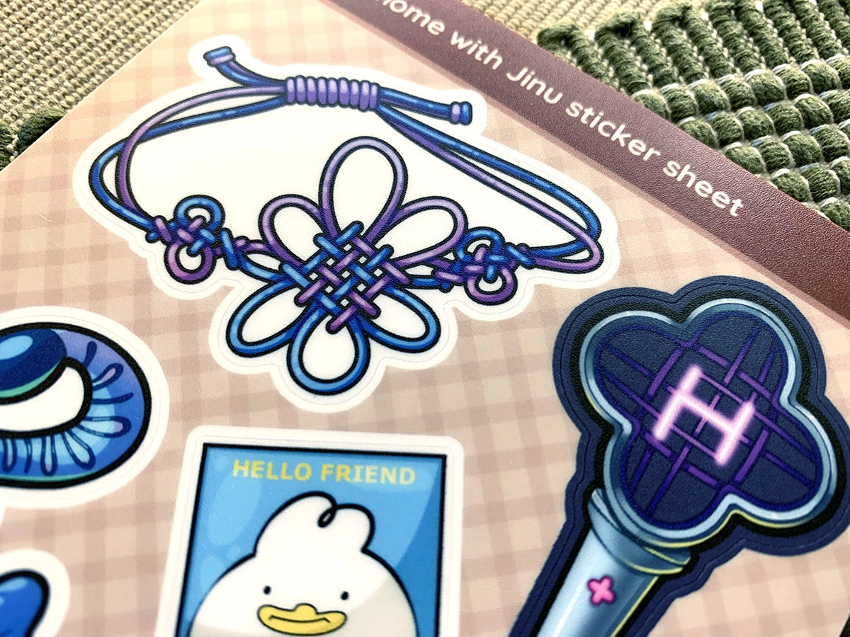 At Home with Jinu Sticker Sheet