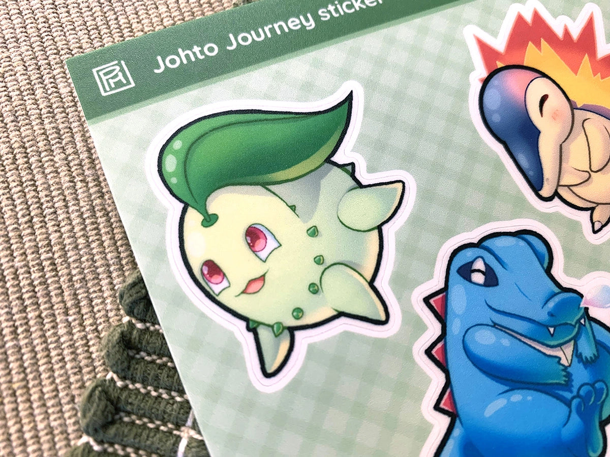 Johto Journey Sticker Sheet