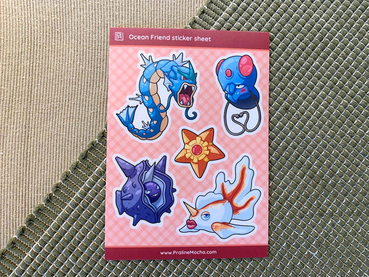 Ocean Friends Sticker Sheet